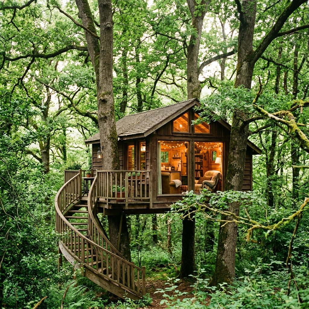 Cabane dans les arbres insolite
